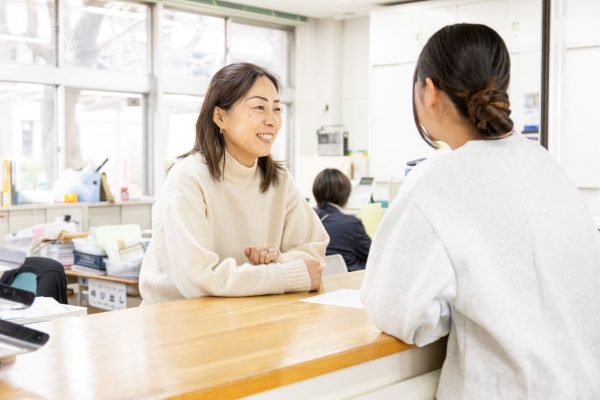 事務職員のサポートも心強い